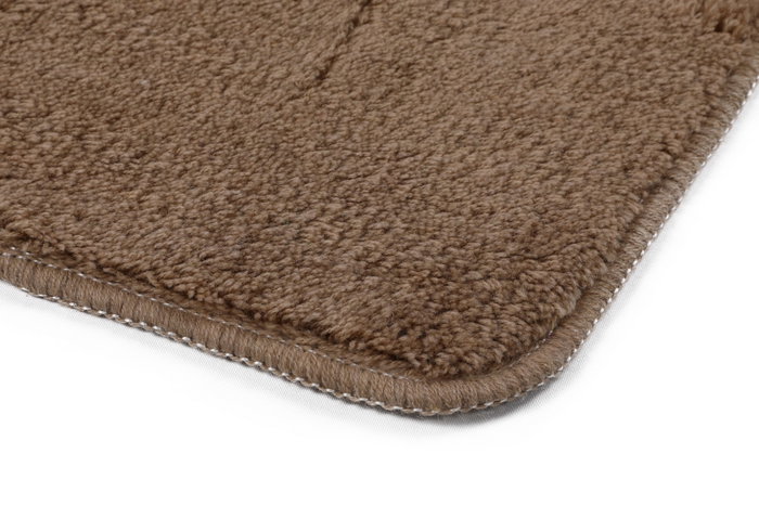 Mijölnir Juego de alfombras de baño acrílicas Beige y blanco